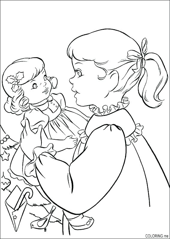 567x794 Elegant Free Printable American Girl Doll Coloring Pages For Girl
