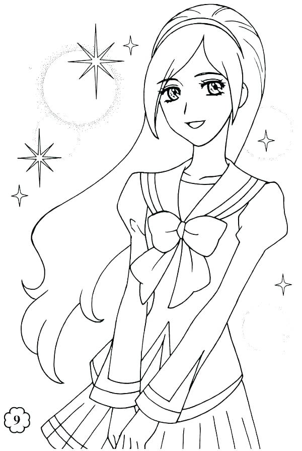 600x895 Girl Doll Coloring Pages Color Online Free Printable Doll Picture