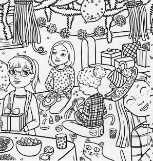 298x314 American Girl Coloring Pages Grace Printable Image High Definition