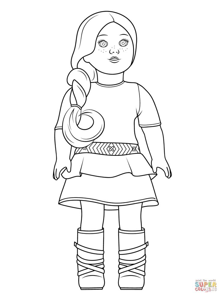 736x986 American Girl Grace Coloring Pages