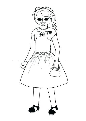 357x500 American Girl Doll Coloring Sheets