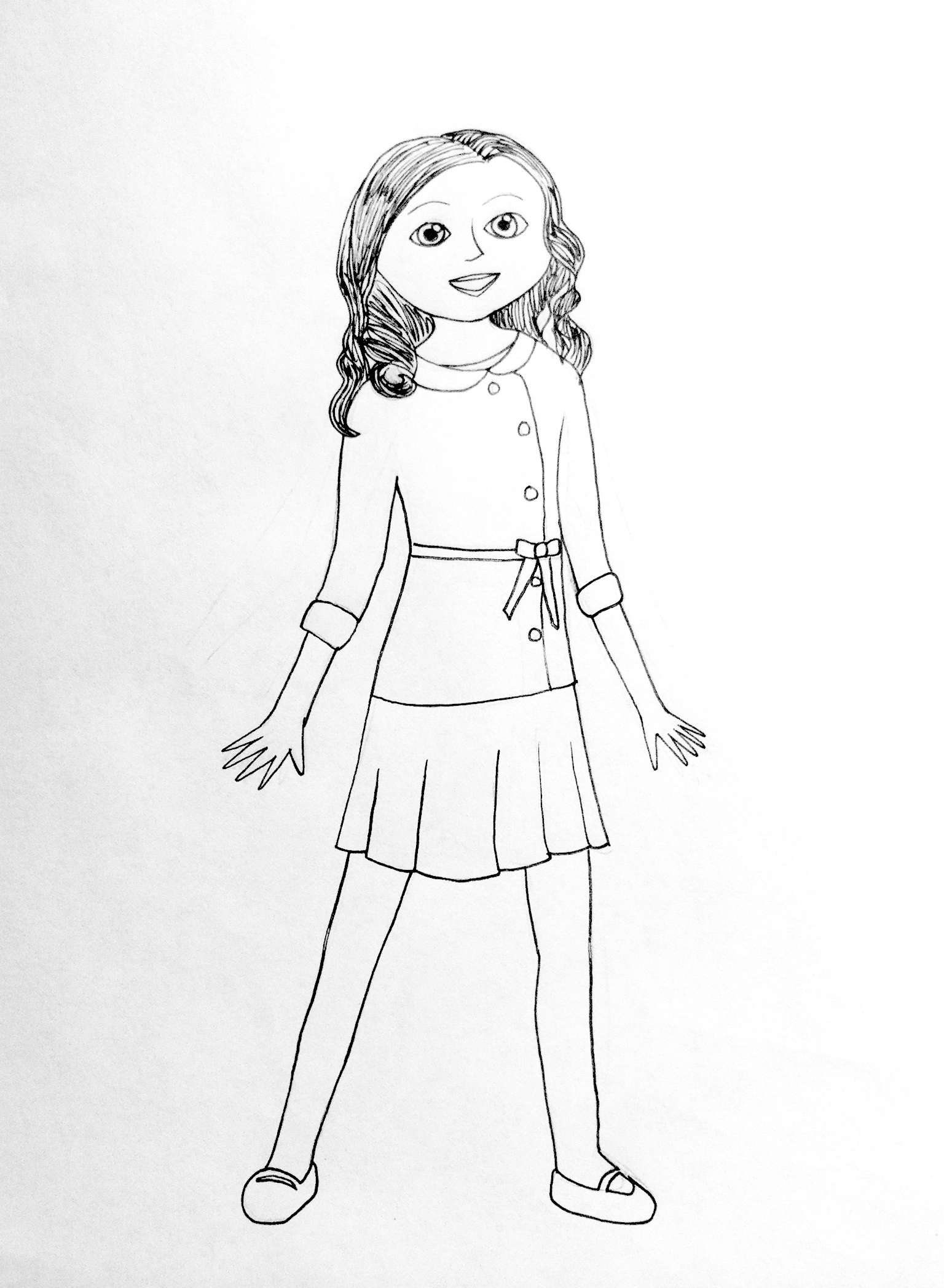 1536x2095 American Girl Doll Coloring Pages To Download And Print For Free