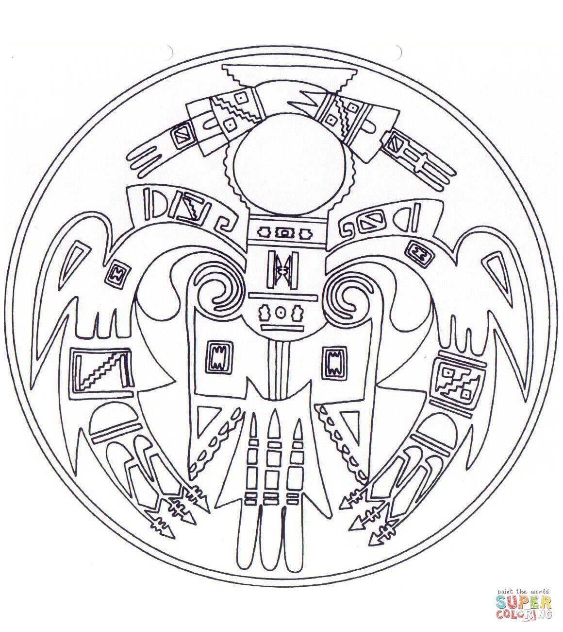 1160x1300 Inspiring Native American Symbols Coloring Pages Of For Adults