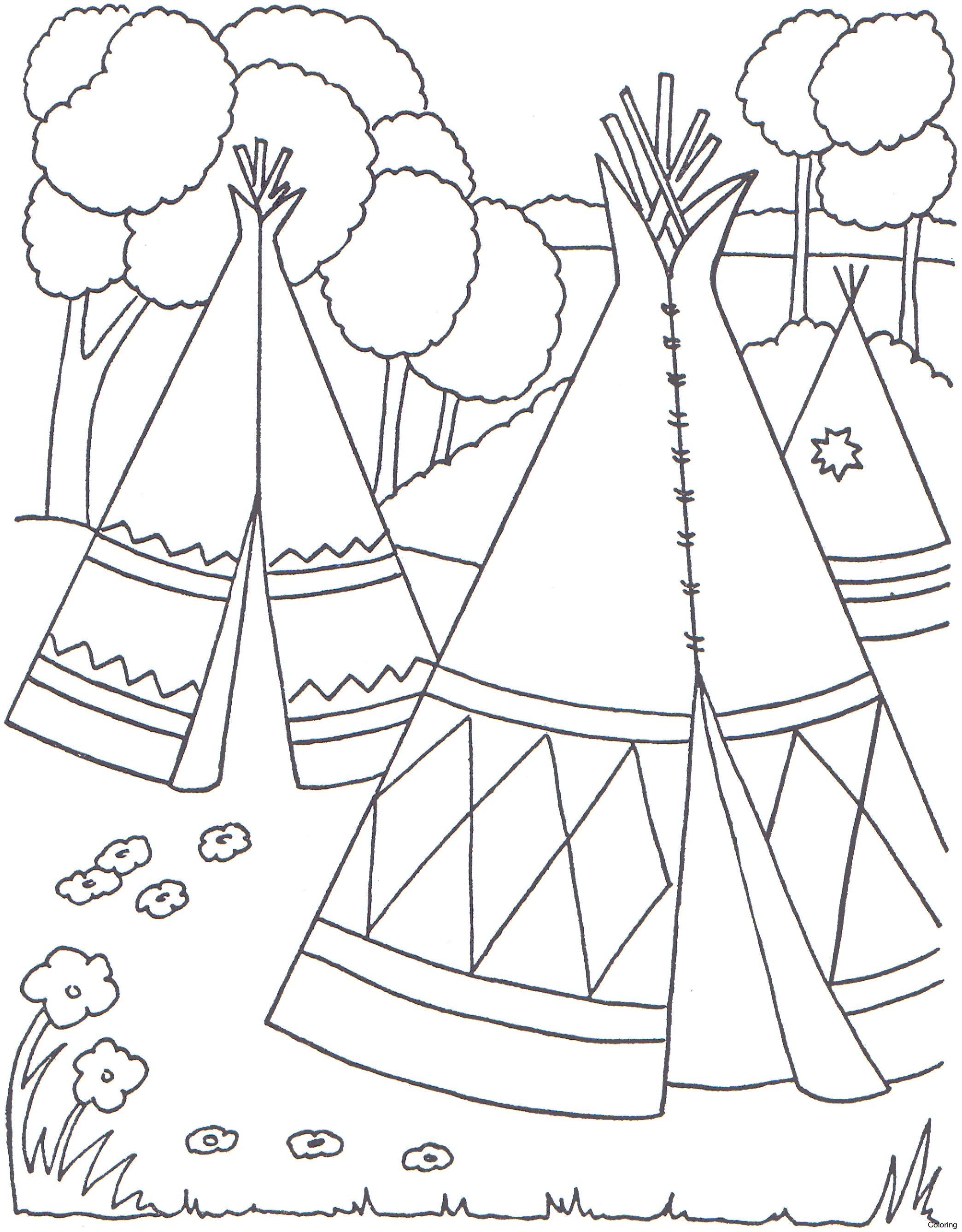 2088x2672 Native American Symbols Coloring Pages