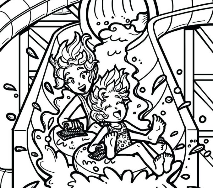 678x600 Water Park Coloring Pages Amusement Park Color Page Coloring Pages