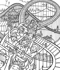 236x274 Amusement Park Coloring Pages Coloring And Coloring Vbs