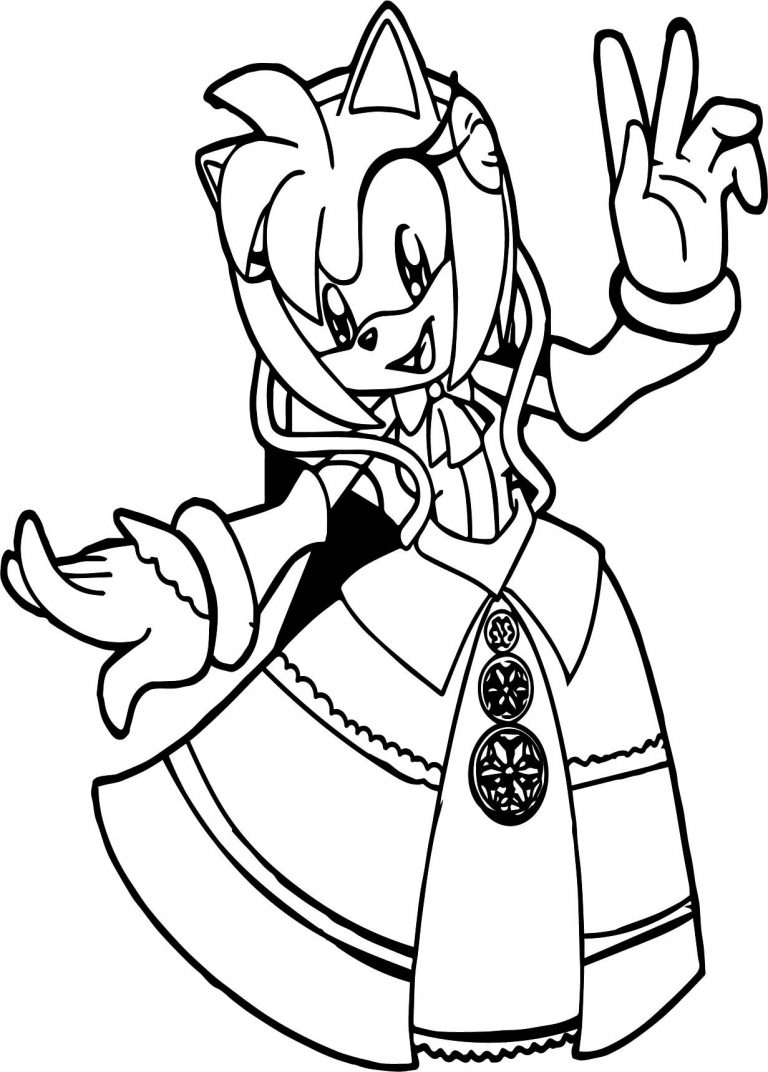 768x1072 Coloring Pages Of Amy Rose Best Princess Page