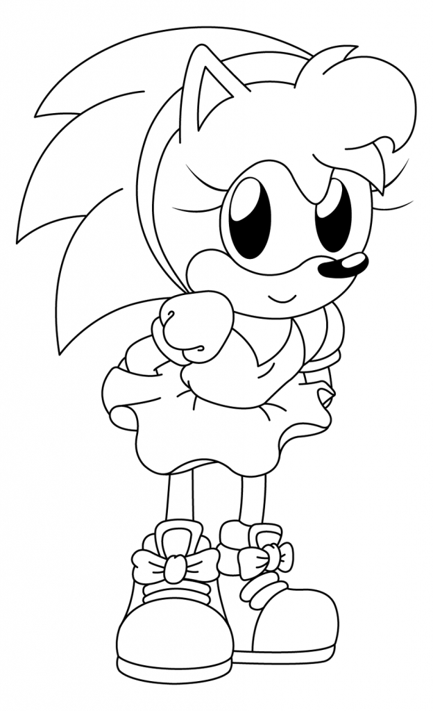 624x1024 New Amy Rose Coloring Pages About Remodel Coloring Pages