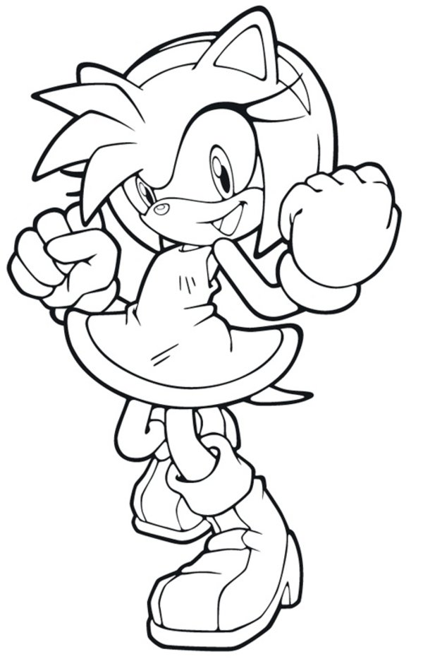 600x950 Extraordinary Amy Rose Coloring Pages