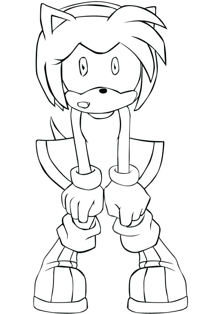 683x1024 Rose In Sonic Coloring Page Printable Anime Rose In Sonic Coloring