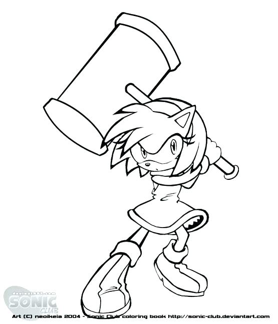 555x645 Sonic Amy Coloring Pages Cartoon Sonic Rose Coloring Pages Online