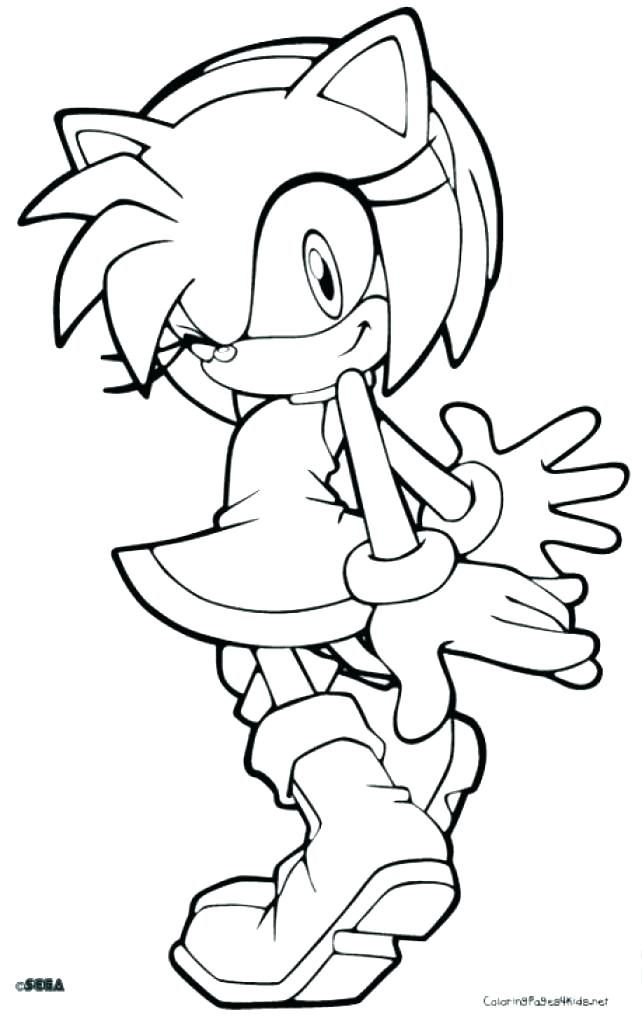 642x1024 Sonic Coloring Pages Amy