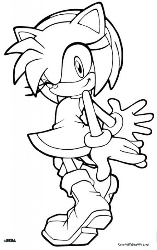 642x1024 Coloring Pages Of Amy Rose For Kids And Adults