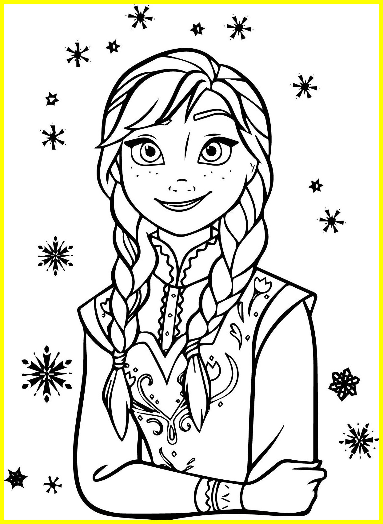 1245x1703 Elsa Anna Coloring Page Acpra