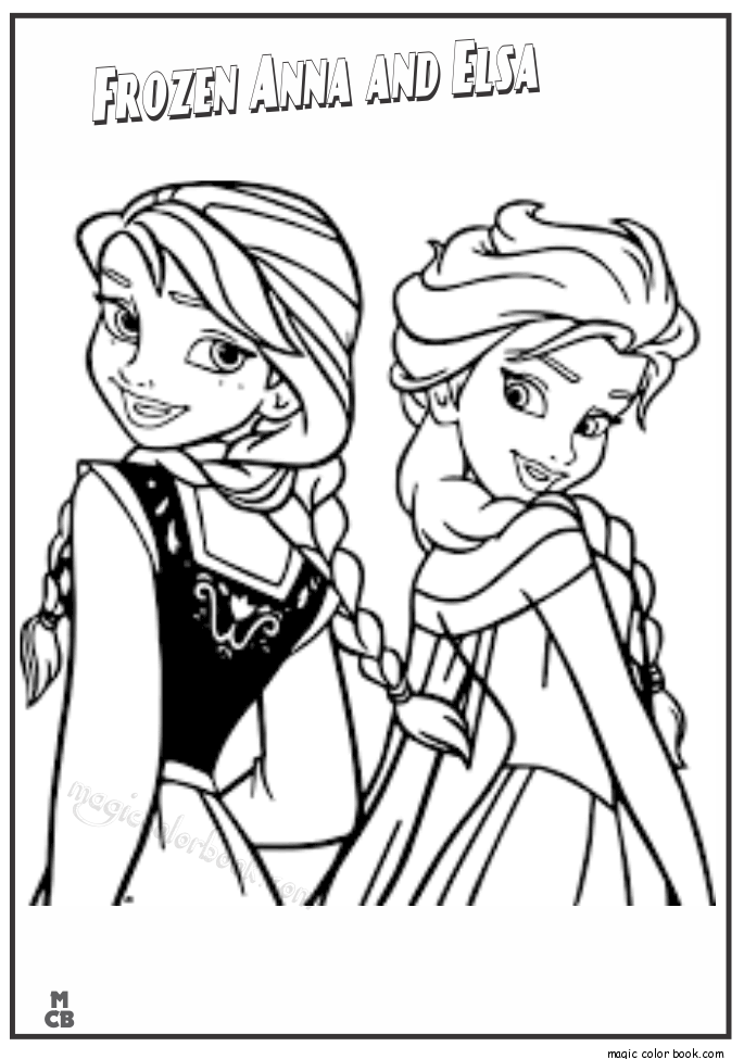 685x975 Frozen Anna And Elsa Coloring Page