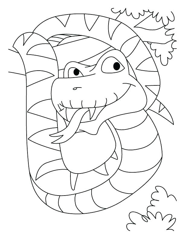 612x792 Green Anaconda Coloring Pages Printable Coloring Awesome Anaconda