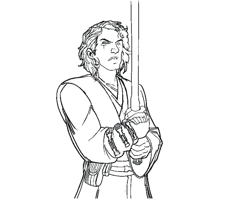 800x667 Star Wars Coloring Pages Anakin Skywalker Coloring Page High
