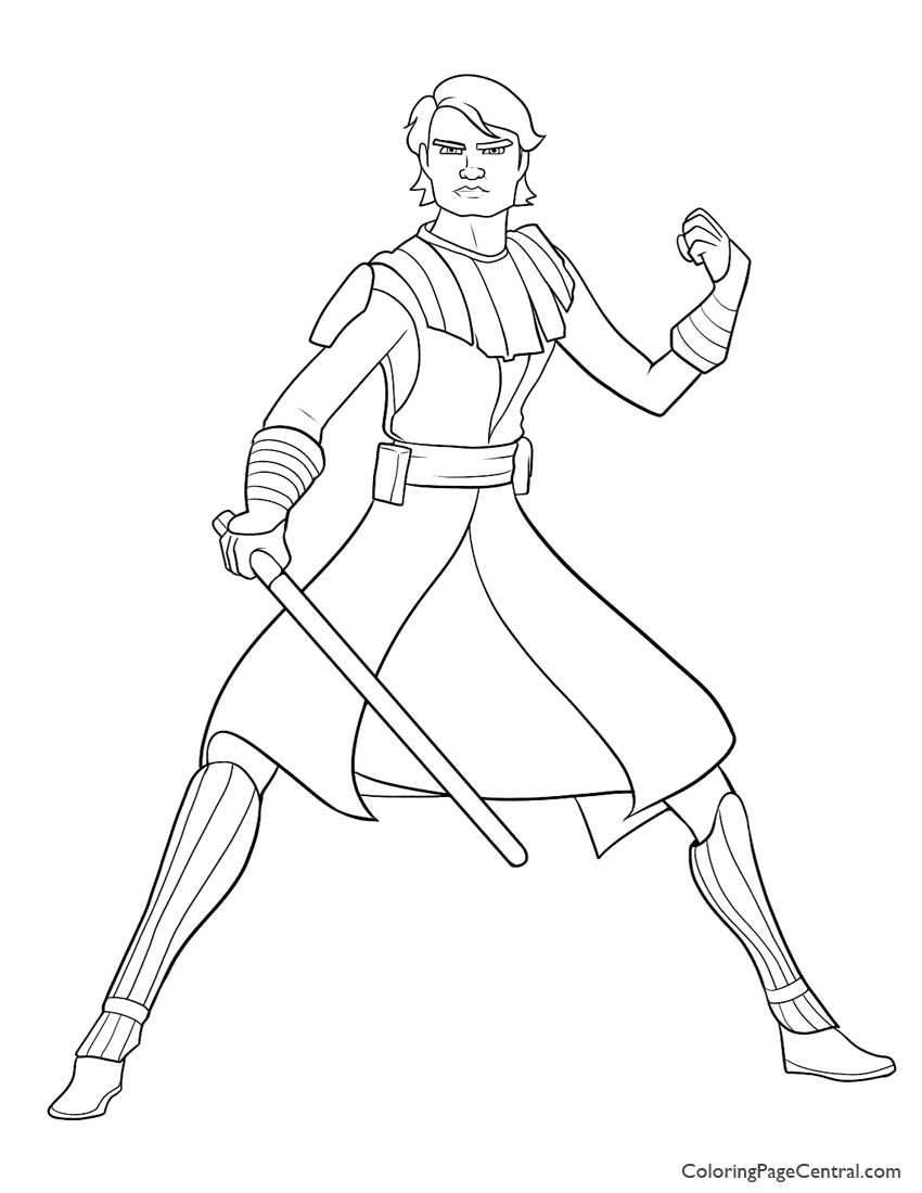 850x1100 Star Wars Anakin Skywalker Page Coloring Page Central