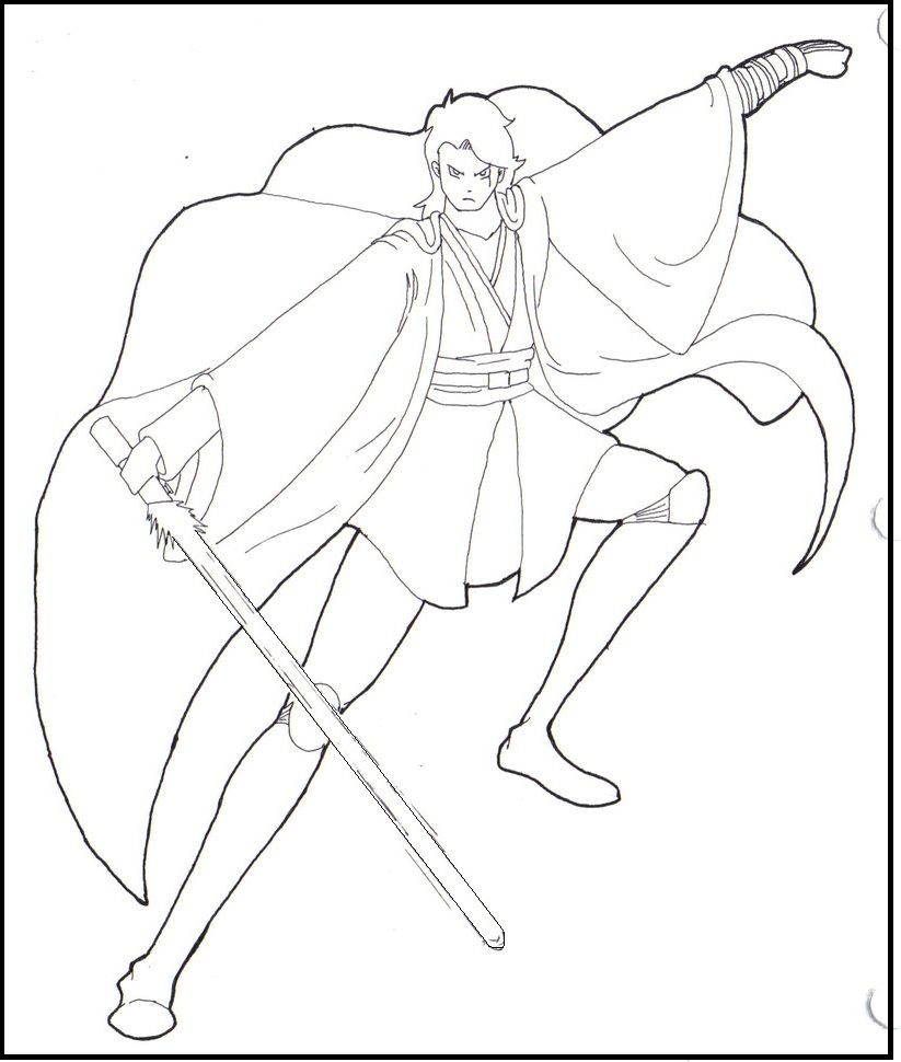 823x970 Star Wars Anakin Skywalker Coloring Picture For Kids Star Wars