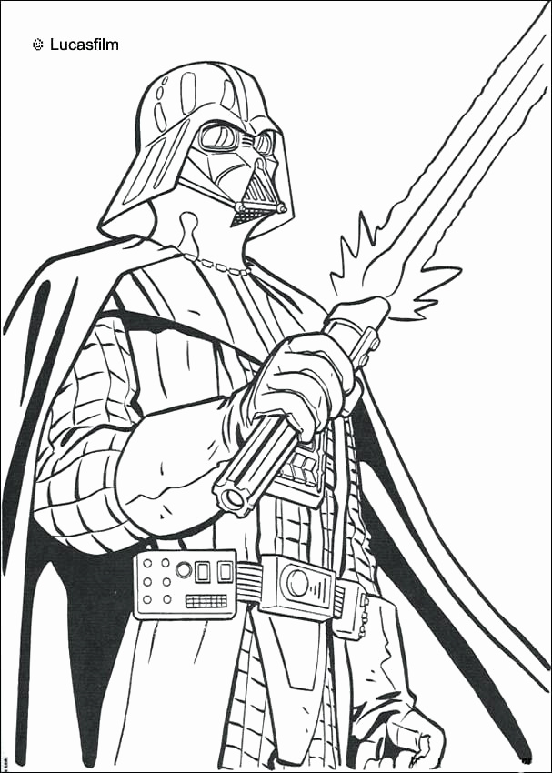 607x850 Anakin Skywalker Coloring Pages Elegant Darth Vader Drawing