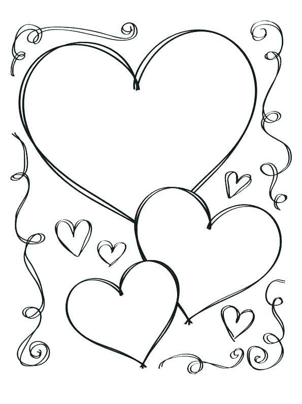 595x794 Printable Coloring Pages Of Hearts Roses Anatomy