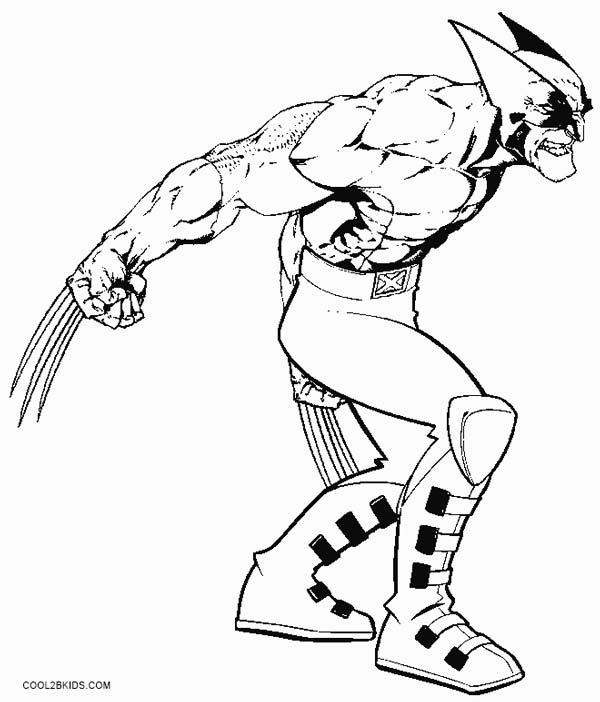 600x702 Printable Wolverine Coloring Pages For Kids