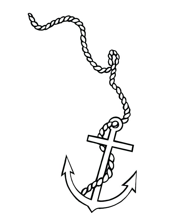 600x746 Anchor Coloring Page