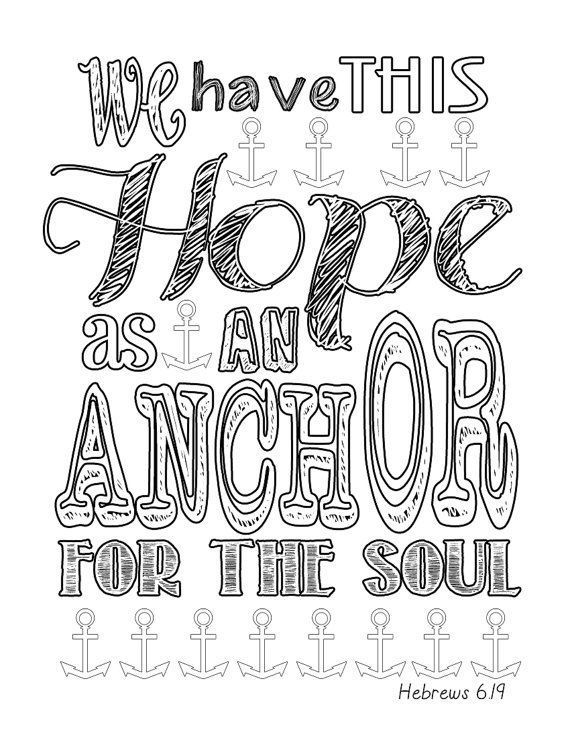 570x738 Printable Anchor Coloring Pages