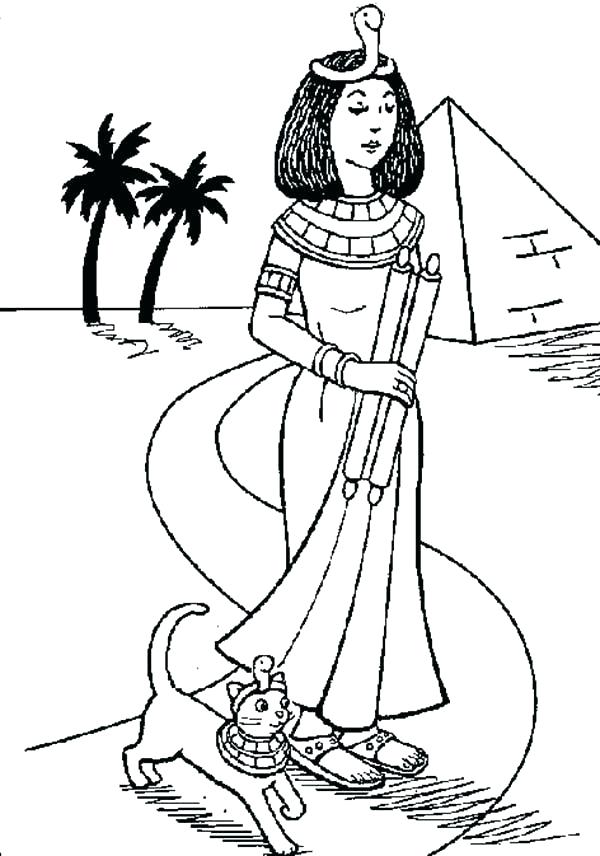 600x856 Egypt Coloring Page Ancient Mosaic Coloring Page Egyptian
