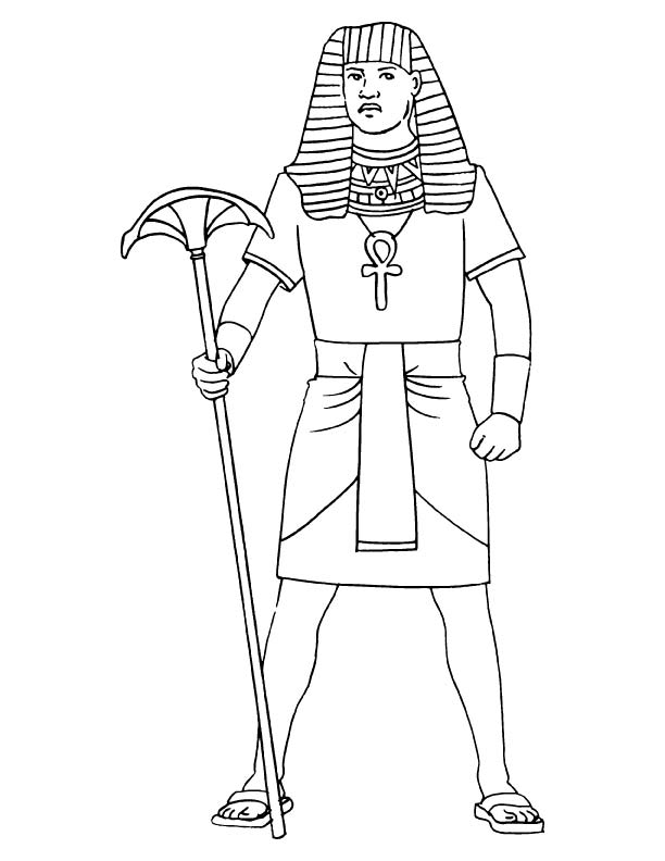 612x792 Free Ancient Egyptian Clothing Coloring Pages, Ancient Egyptian