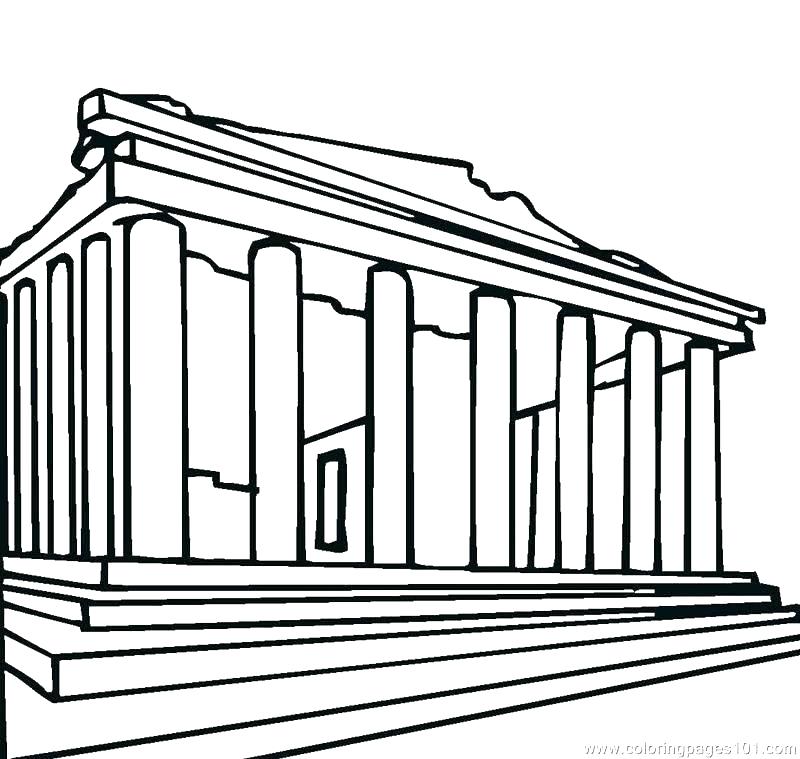 800x759 Ancient Greece Coloring Pages Columns Coloring Sheets Coloring Es