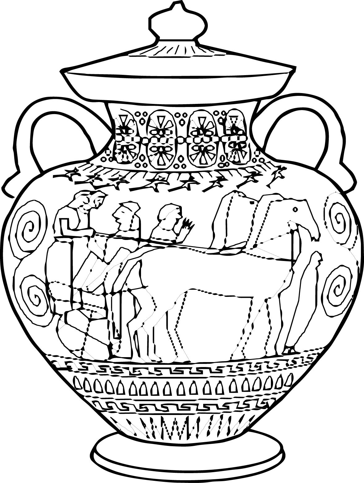 1177x1562 Amphora Ancient Greece Coloring Pages Laminas