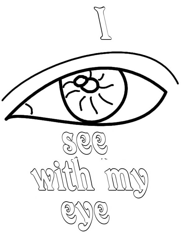 600x750 Coloring Pages I Can See With My Eye Of Eyes Best