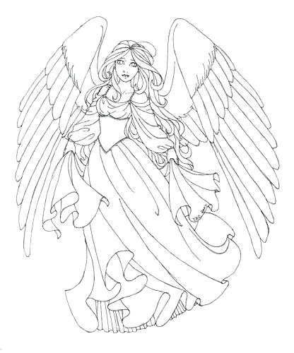 416x500 Angel Talks To Mary Coloring Page And The Angel Coloring Page