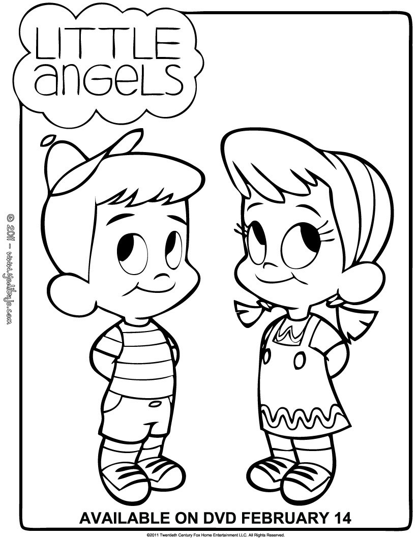 820x1060 Little Angels Coloring Pages