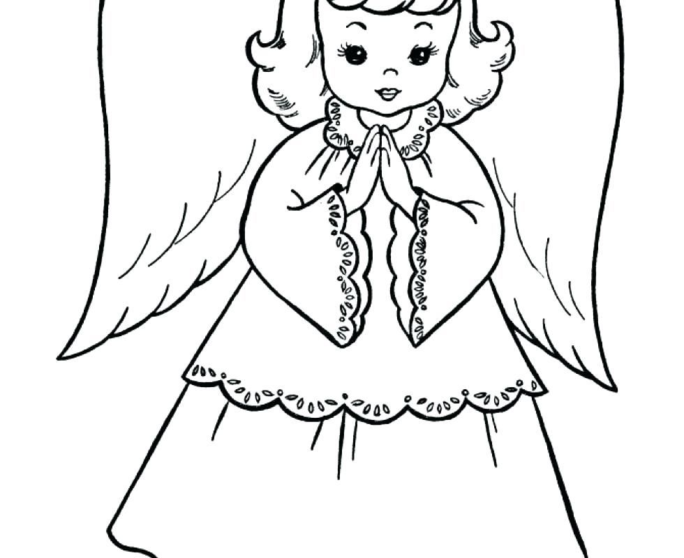980x800 Angel Coloring Pages For Adults Also Anime Angel Coloring Pages