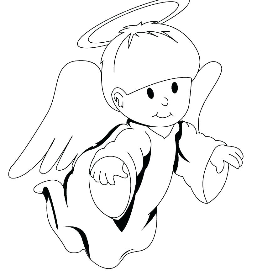 820x864 Printable Angel Coloring Pages Baby Angel Coloring Pages