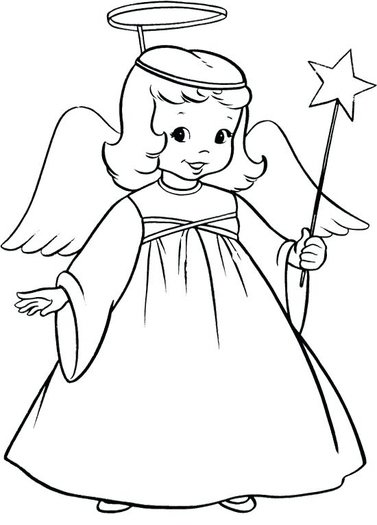 550x767 Angel Coloring Pages For Preschool Spectacular Angels Coloring