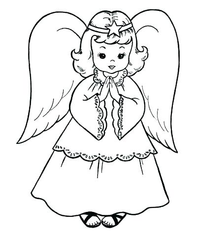 400x489 Coloring Pages Of Angels Angel Coloring Pages Printable Coloring