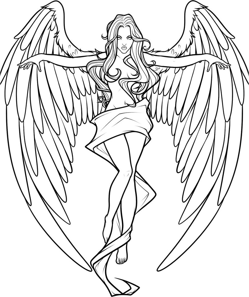 800x954 Angel Coloring Pages For Adults Angel Coloring Pages Printable
