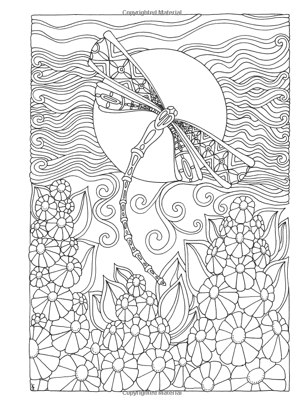 600x800 Creative Haven Entangled Dragonflies Coloring Book