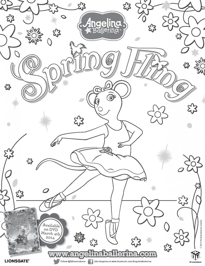 791x1024 Angelina Ballerina Coloring Pages Spring Fling Save More Spend