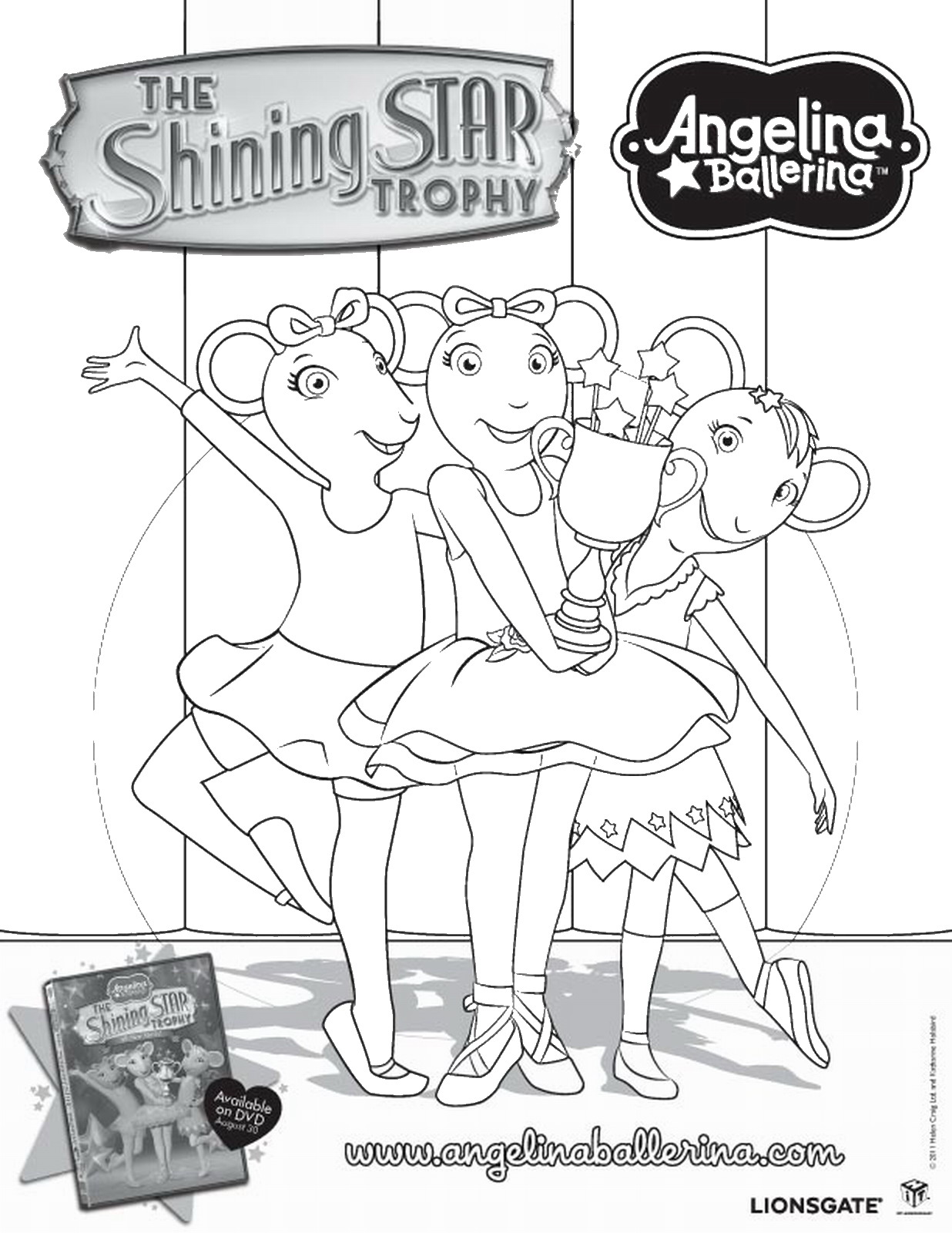 1236x1600 Angelina Ballerina Coloring Pages