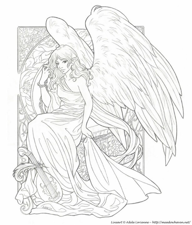 614x720 Best Angel Coloring Images On Coloring Books