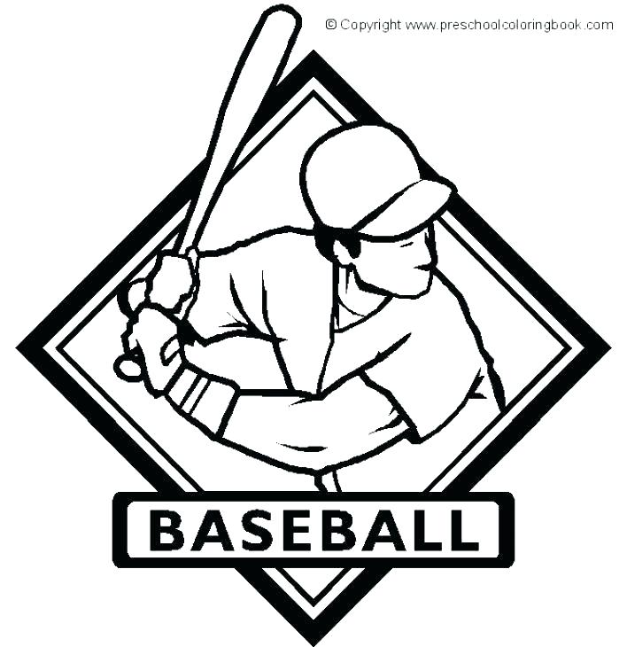 708x730 Baseball Coloring Book Baseball Coloring Book And Red Outfielder
