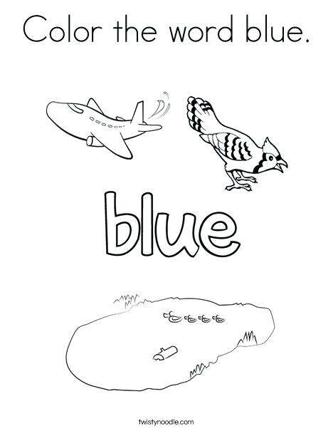 468x605 Blue Coloring Page Color The Word Blue Coloring Page Blue Angels
