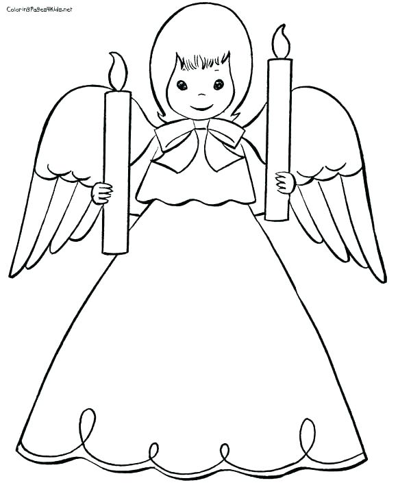600x727 Free Angel Coloring Pages Precious Moments Angels Coloring Pages
