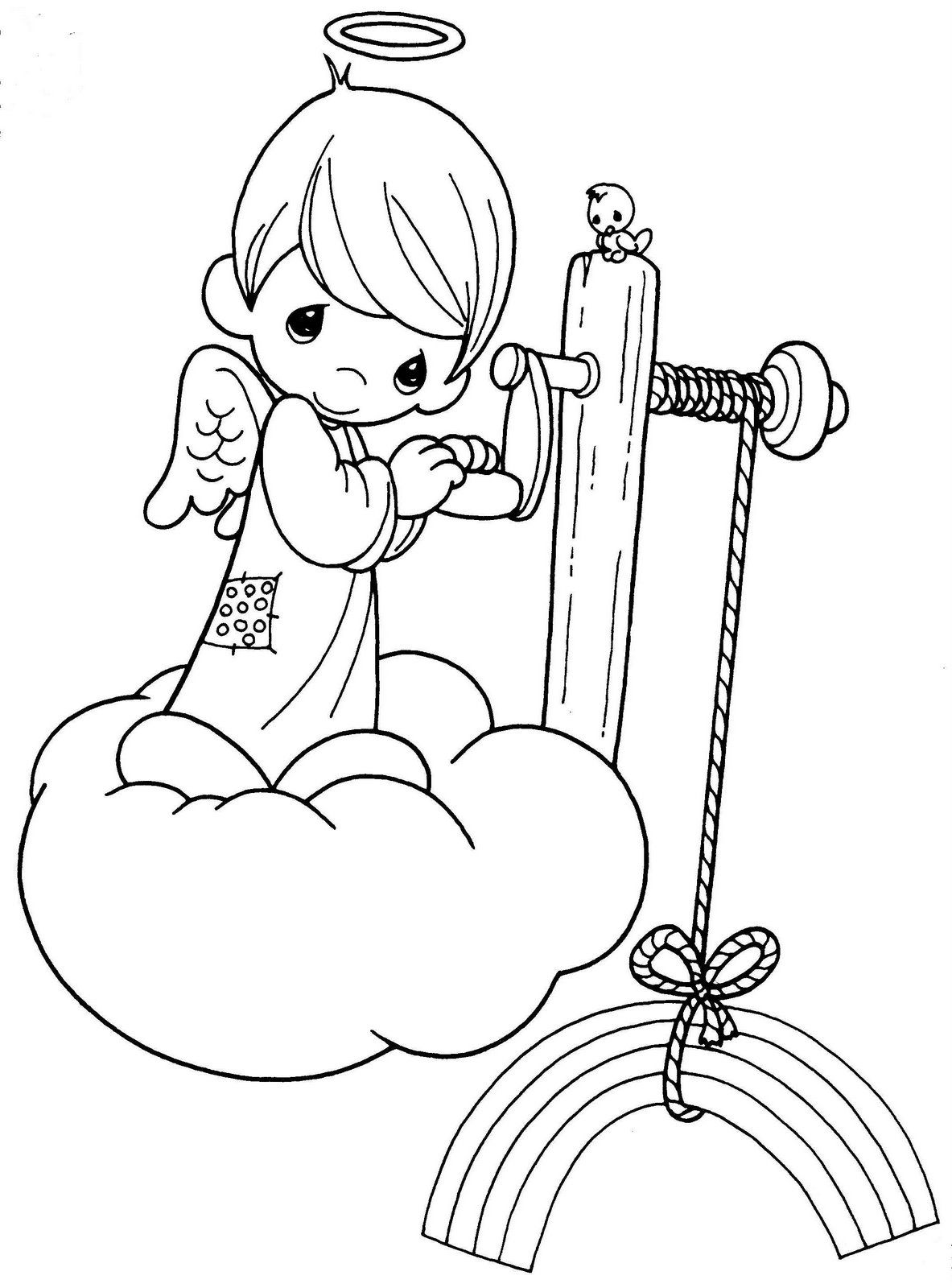 1183x1600 Precious Moments Angels Coloring Pages Para Colorear De