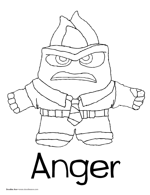 612x792 Inside Out Coloring Pages