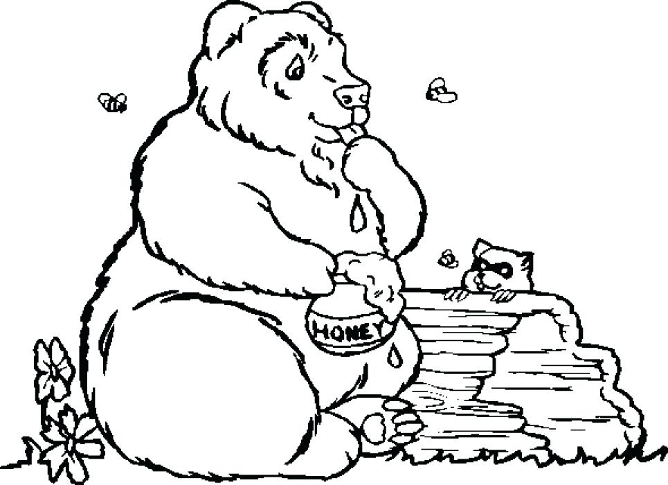 965x700 Coloring Page Of Bear Grizzly Bear Coloring Page Bear Is Angry
